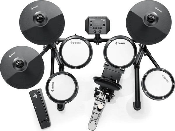Изображение товара Ударная установка электронная Donner DED-80 Electric Drum Set 5 Drums 3 Cymbals 
