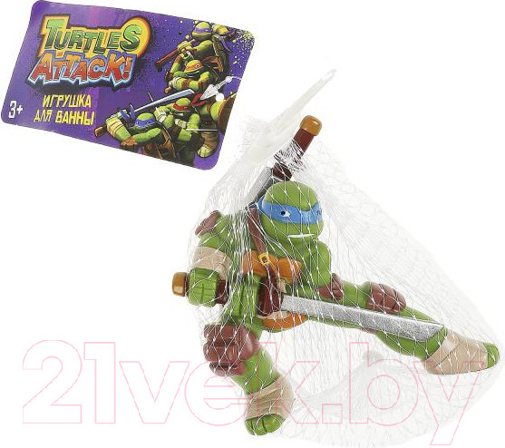Изображение товара Игрушка для ванной Капитошка Леонардо черепашки ниндзя / 179R-PVC-R1