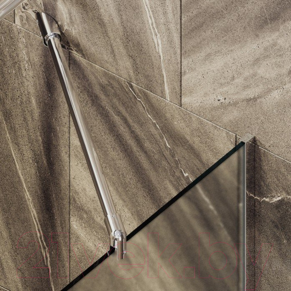 Изображение товара Стеклянная шторка для ванны MaybahGlass MGV-143-4у (сатин стекло/хром глянцевый)