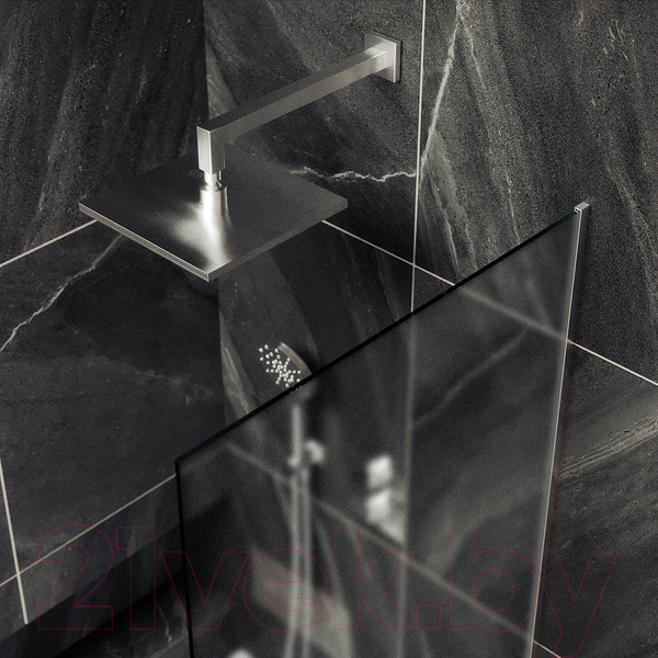 Изображение товара Стеклянная шторка для ванны MaybahGlass MGV-253-4у (сатин стекло/хром глянцевый)