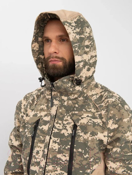 Изображение товара Костюм для охоты и рыбалки Huntsman Матрица летний Смесовая Рип-Стоп Светлый пиксель 128/2 (р-р 44-46/182-188)