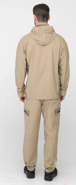 Изображение товара Костюм для охоты и рыбалки Huntsman Матрица летний Nylon Cotton Рип-Стоп Песок (р-р 60-62/182-188)
