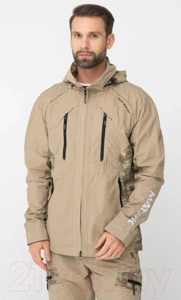 Изображение товара Костюм для охоты и рыбалки Huntsman Матрица летний Nylon Cotton Рип-Стоп Песок (р-р 60-62/182-188)