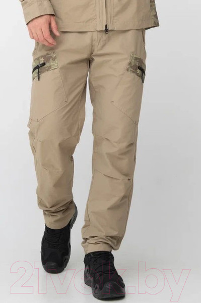 Изображение товара Костюм для охоты и рыбалки Huntsman Матрица летний Nylon Cotton Рип-Стоп Песок (р-р 60-62/182-188)