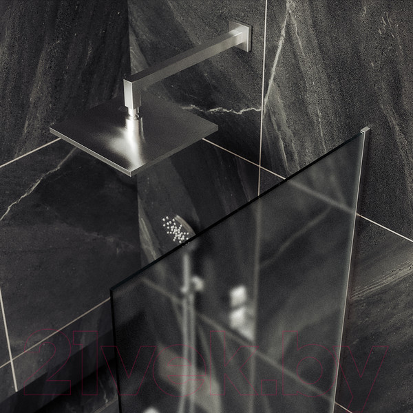 Изображение товара Стеклянная шторка для ванны MaybahGlass MGV-90-5у (сатин стекло/хром матовый)