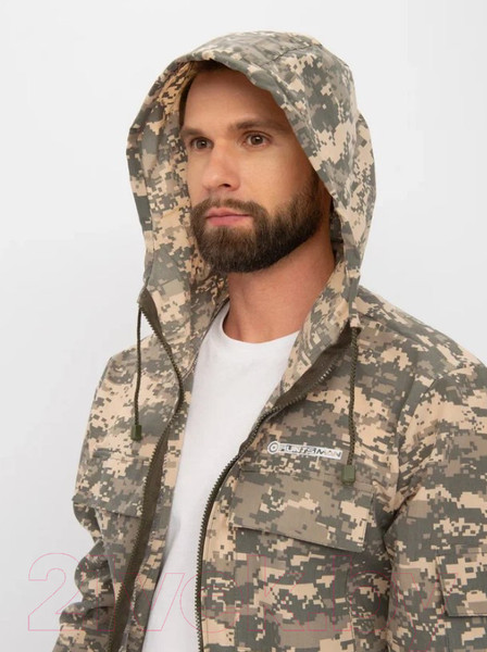 Изображение товара Костюм для охоты и рыбалки Huntsman Стрелок летний Сорочка смесовая Светлый пиксель 128/2 (р-р 52-54/182-188)