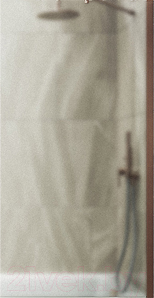 Изображение товара Стеклянная шторка для ванны MaybahGlass MGV-253-2ш (сатин стекло/бронзовый)