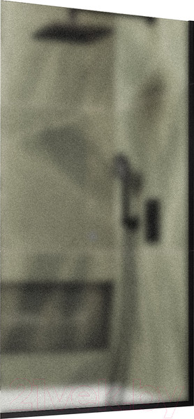 Изображение товара Стеклянная шторка для ванны MaybahGlass MGV-253-6у (сатин стекло/черный)