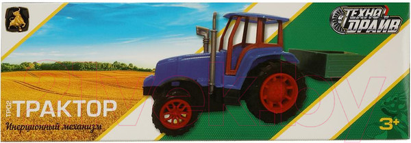 Изображение товара Трактор игрушечный Технодрайв С прицепом / 2209A0318-R 