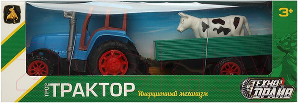 Изображение товара Трактор игрушечный Технодрайв С прицепом / 2209A0318-R 