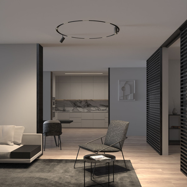 Изображение товара Трековый светильник Elektrostandard Slim Magnetic Comfi 85190/01 20W 4200K (черный)