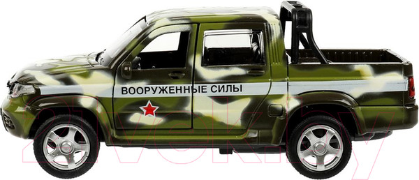 Изображение товара Автомобиль игрушечный Технопарк УАЗ Пикап полиция/война / PICKUP-12DB6-MIP 