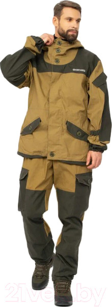 Изображение товара Костюм для охоты и рыбалки Huntsman Горка-3 летний Палатка/Грета Хаки (р-р 56-58/182-188)