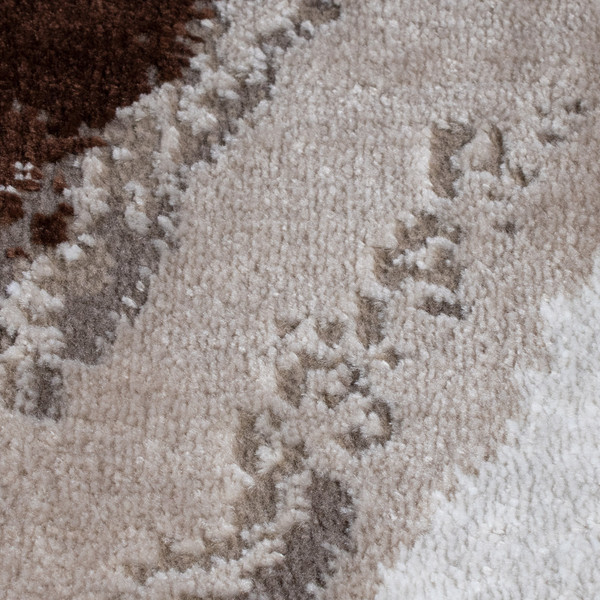 Изображение товара Ковер Radjab Carpet Астра Овал 1538A / 10951RK (0.8x1.5, Brown/Beige)