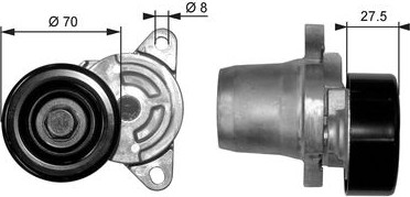 Изображение товара Натяжной ролик ремня генератора Gates T38454