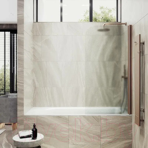 Изображение товара Стеклянная шторка для ванны MaybahGlass MGV-620-2 (сатин стекло/бронзовый)