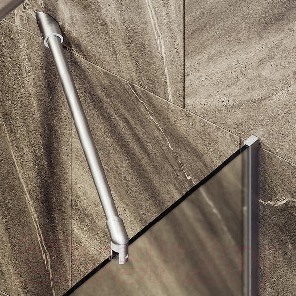 Изображение товара Стеклянная шторка для ванны MaybahGlass MGV-615-5 (сатин стекло/хром матовый)