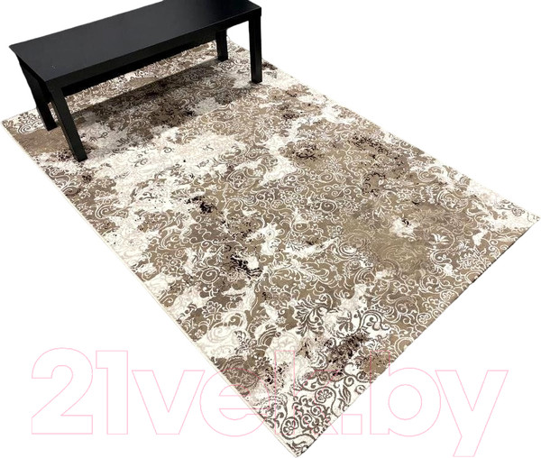 Изображение товара Коврик Radjab Carpet Астра Прямоугольник 1607C / 10977RK (0.8x1.5, Brown/Beige)