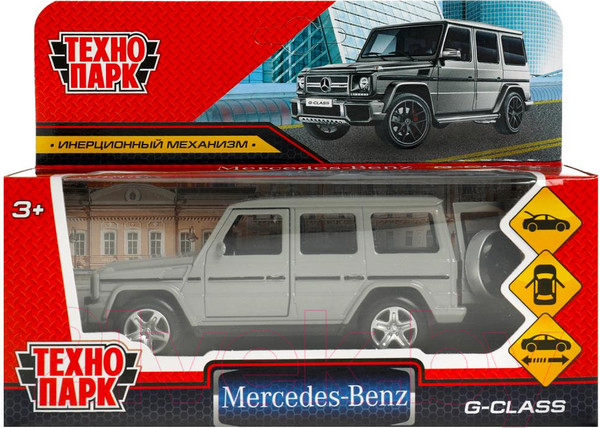 Изображение товара Автомобиль игрушечный Технопарк Mercedes-Benz G-Class / GCLASS-12-GY 