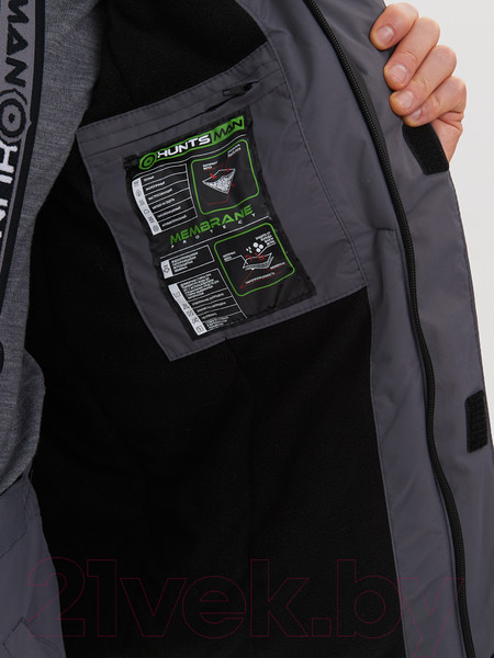 Изображение товара Костюм для охоты и рыбалки Huntsman Торнадо деми -15°C Breathable Серый (р-р 60-62/170-176)