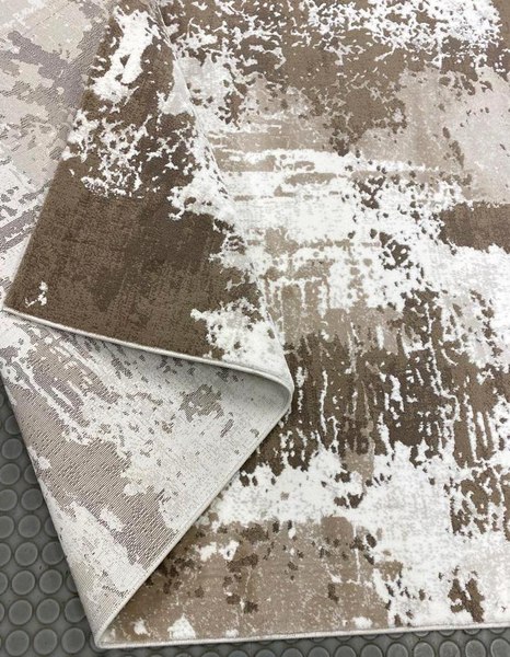 Изображение товара Ковер Radjab Carpet Астра Овал 1647A / 11263RK (1x2, Brown/Beige)