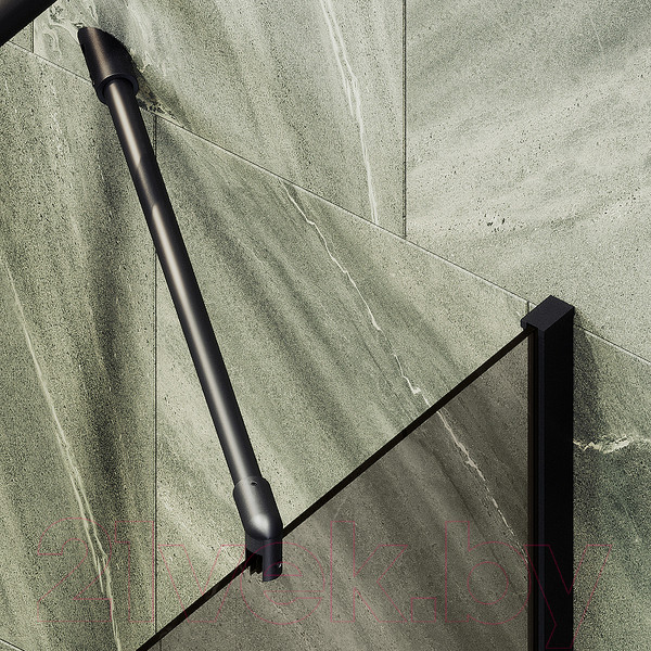 Изображение товара Стеклянная шторка для ванны MaybahGlass MGV-70-6ш (бронзовое стекло/черный)