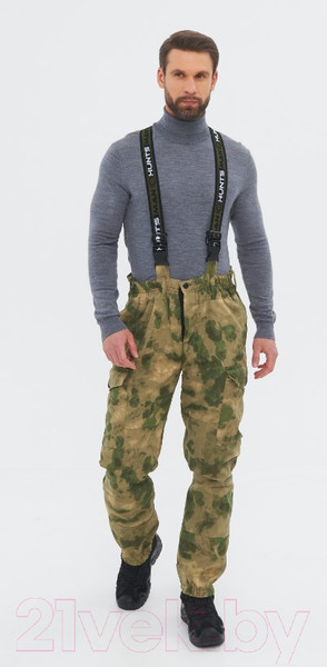 Изображение товара Костюм для охоты и рыбалки Huntsman Горка 5 деми -5°С Смесовая Рип-Стоп Малахит (р-р 48-50/182-188)