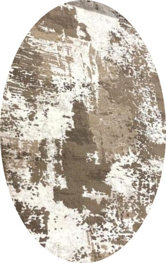 Изображение товара Ковер Radjab Carpet Астра Овал 1647A / 11270RK (2.4x3.4, Brown/Beige)