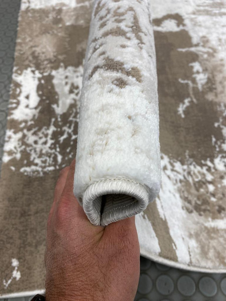 Изображение товара Ковер Radjab Carpet Астра Овал 1647A / 11270RK (2.4x3.4, Brown/Beige)