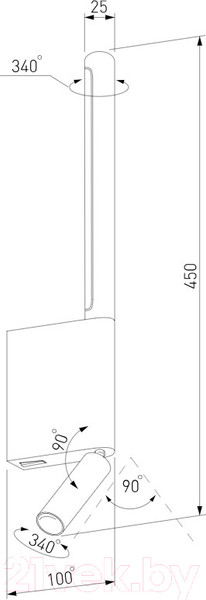 Изображение товара Спот Elektrostandard Sarca 40111/LED (латунь)