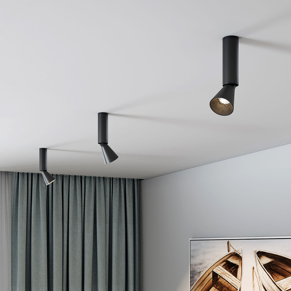 Изображение товара Точечный светильник Elektrostandard Piks 25107 LED 7W 4000К (черный)