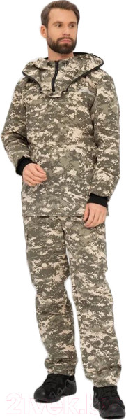 Изображение товара Костюм для охоты и рыбалки Huntsman Антигнус Эконом летний Смесовая Рип-Стоп Светлый пиксель (р-р 44-46/170-176)