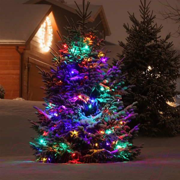 Изображение товара Светодиодная гирлянда Elektrostandard Нить 400-101 (мульти с эффектом мерцания)