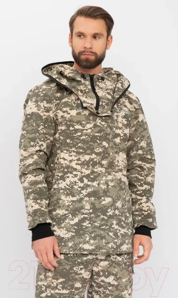 Изображение товара Костюм для охоты и рыбалки Huntsman Антигнус Эконом летний Смесовая Рип-Стоп Светлый пиксель (р-р 44-46/182-188)