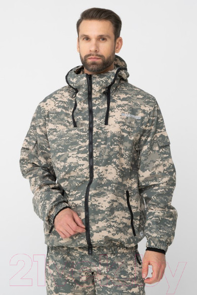 Изображение товара Костюм для охоты и рыбалки Huntsman Стрелок Антимоскит летний Сорочка смесовая Светлый пиксель (р-р 44-46/170-176)