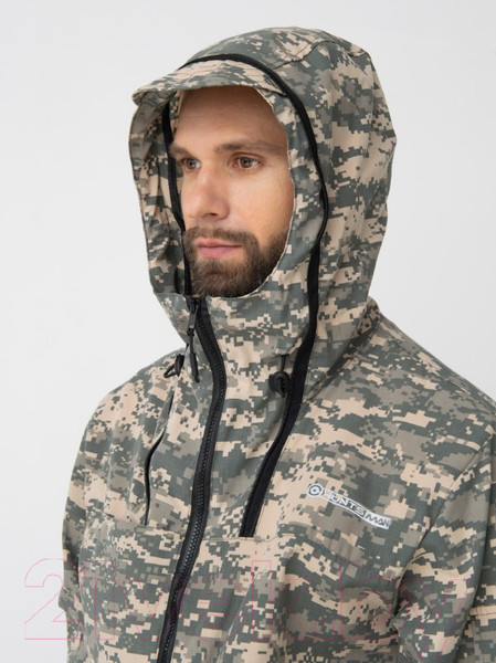 Изображение товара Костюм для охоты и рыбалки Huntsman Стрелок Антимоскит летний Сорочка смесовая Светлый пиксель (р-р 44-46/170-176)