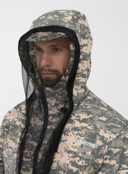 Изображение товара Костюм для охоты и рыбалки Huntsman Стрелок Антимоскит летний Сорочка смесовая Светлый пиксель (р-р 44-46/170-176)