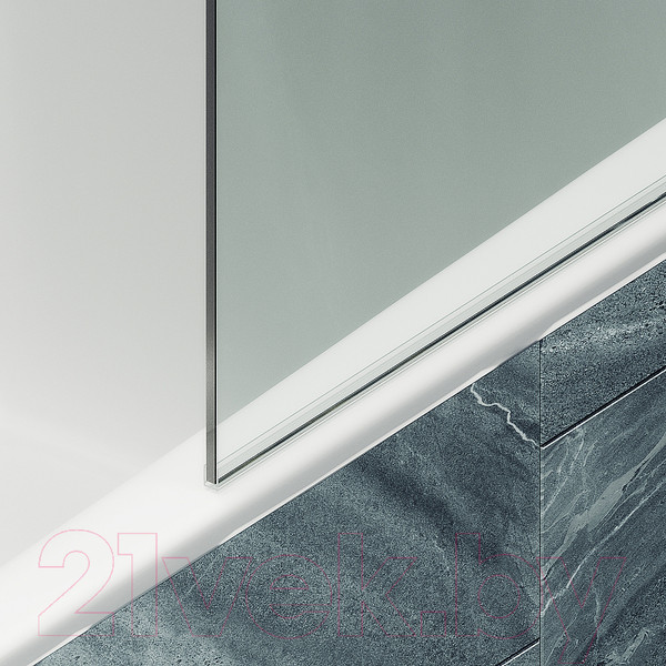 Изображение товара Стеклянная шторка для ванны MaybahGlass MGV-248-3ш (прозрачное стекло/золотой)