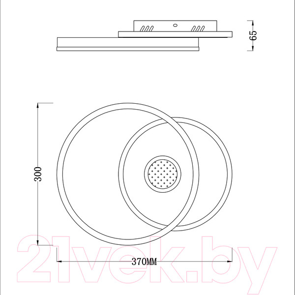 Изображение товара Люстра ESCADA 10234/1LED (черный/белый)