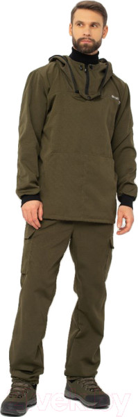 Изображение товара Костюм для охоты и рыбалки Huntsman Антигнус Эконом летний Смесовая Рип-Стоп Хаки (р-р 48-50/182-188)