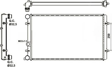 Изображение товара Радиатор системы охлаждения NRF 509529A