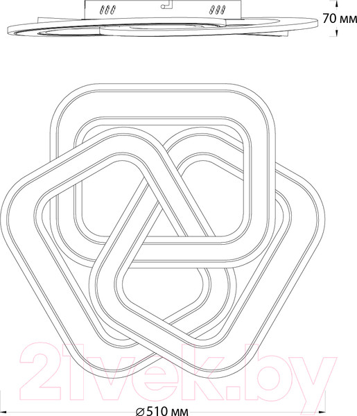 Изображение товара Люстра ESCADA 10244/3LED (белый)