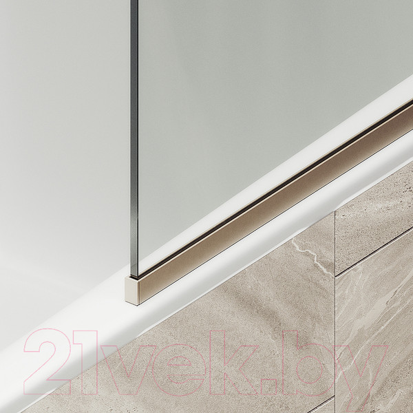 Изображение товара Стеклянная шторка для ванны MaybahGlass MGV-144-2у (прозрачное стекло/бронзовый)