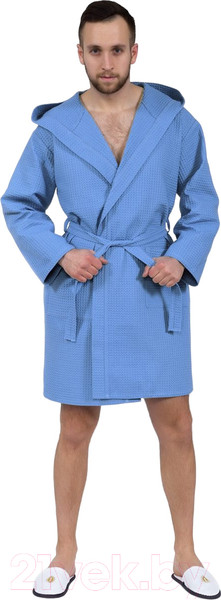 Изображение товара Халат АртПостель C капюшоном 012.16.11 (5XL, голубой)