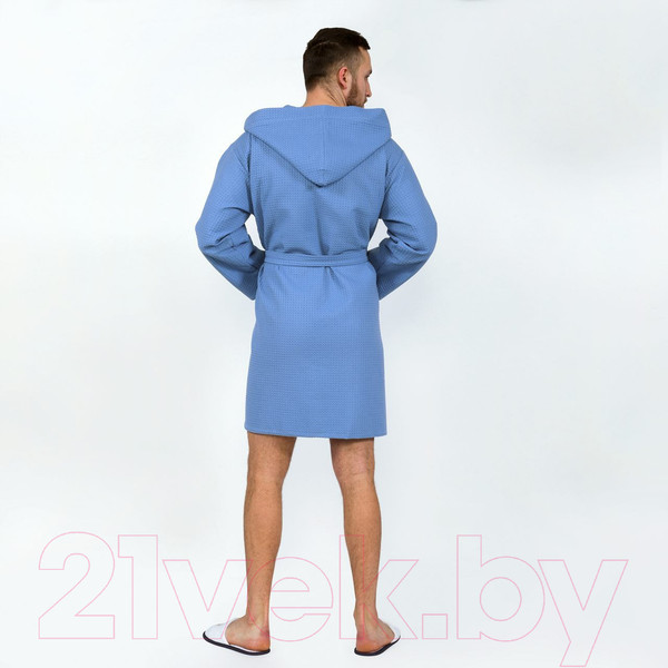 Изображение товара Халат АртПостель C капюшоном 012.16.11 (5XL, голубой)