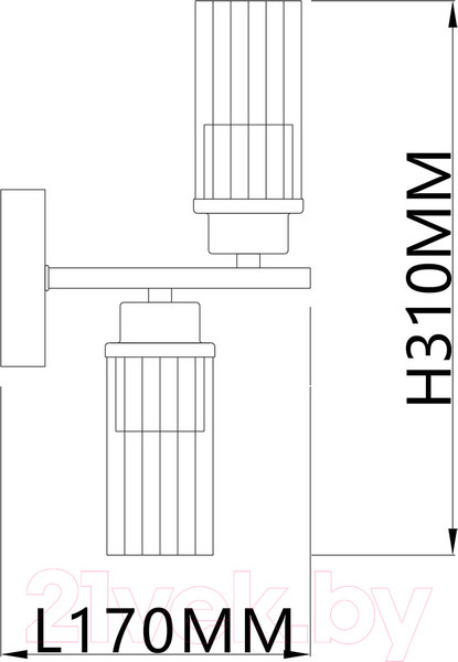Изображение товара Бра ESCADA 2100/2A (черный)