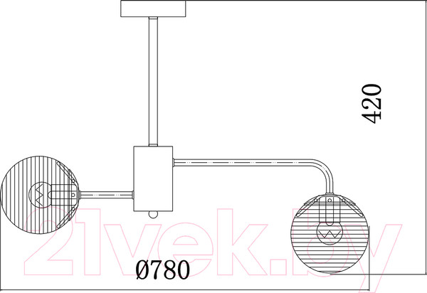 Изображение товара Люстра ESCADA 646/8P (черный)
