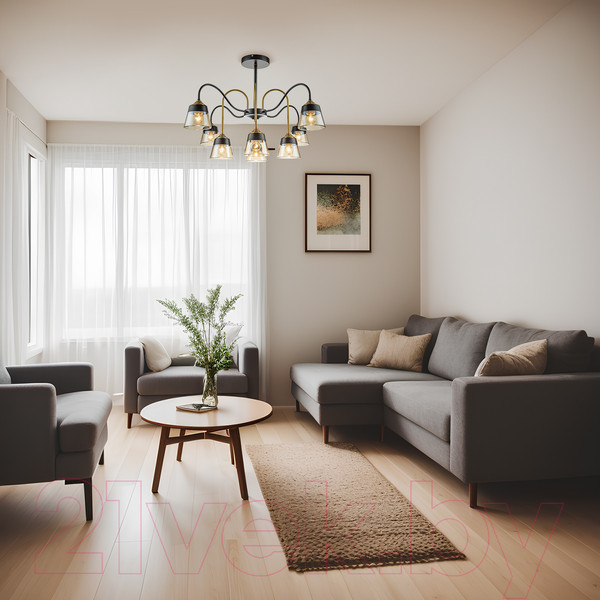 Изображение товара Люстра ESCADA 1147/8P (Black/Brass)