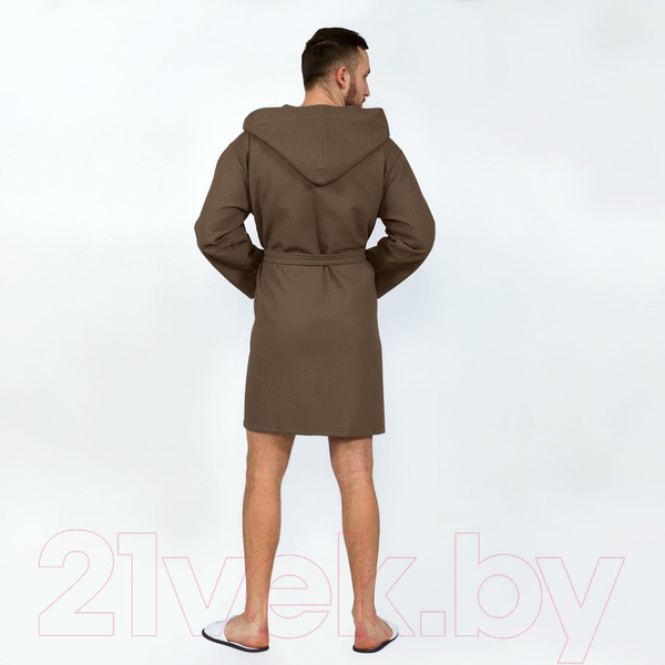 Изображение товара Халат АртПостель C капюшоном 012.16.11 (S/М, коричневый)
