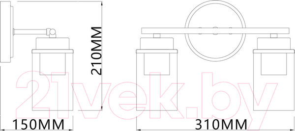 Изображение товара Бра ESCADA 2118/2A (Black/Brass)